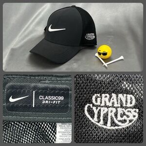 Nike Golf Classic99 Grand Cypress Tour Hat Dri Fit Adjustable One Size Black Cap